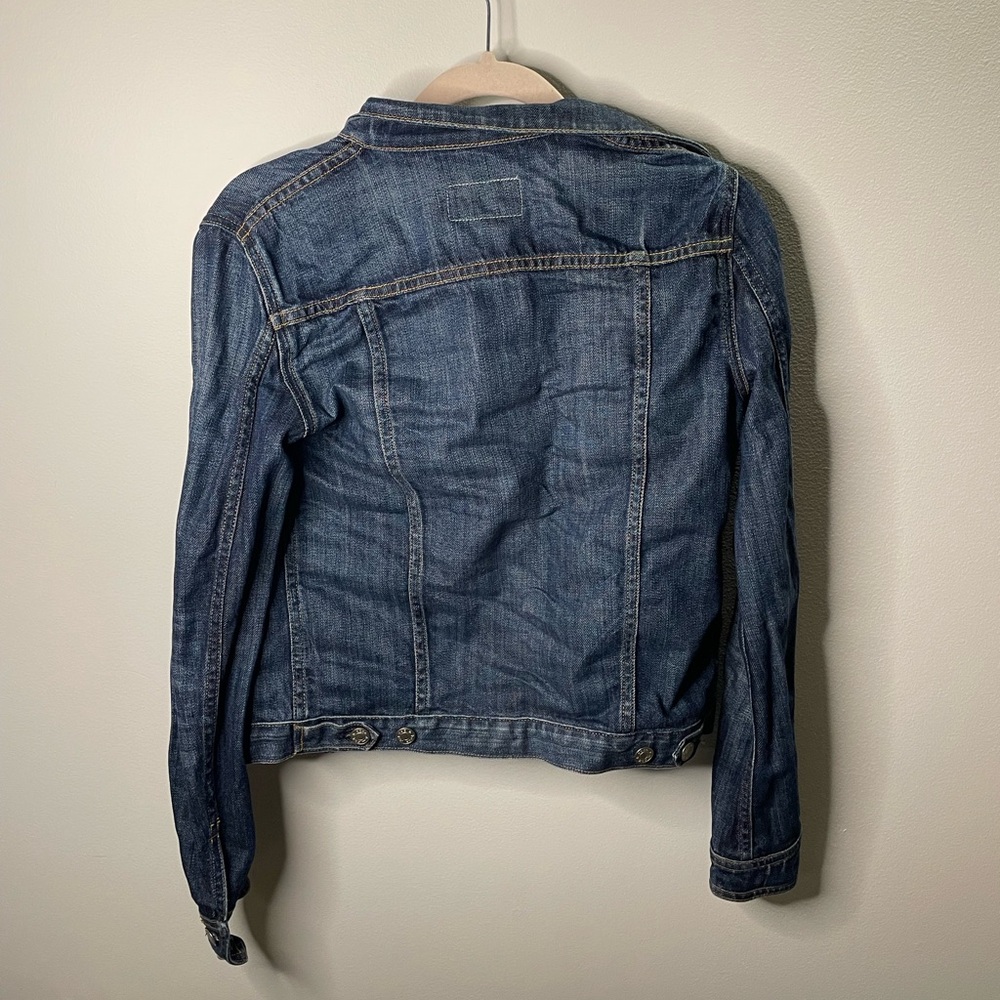 Rag & Bone Jean x Revolve The Jean Jacket Denim Indigo Wash Fall Cuffed - Picture 9 of 9